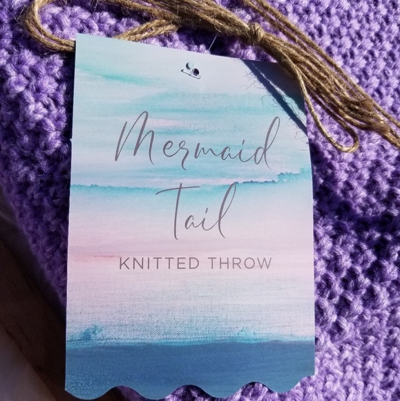 NWT Mermaid Tail knit Throw - Picture 6 of 8